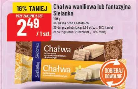 Chałwa waniliowa lub fantazyjna