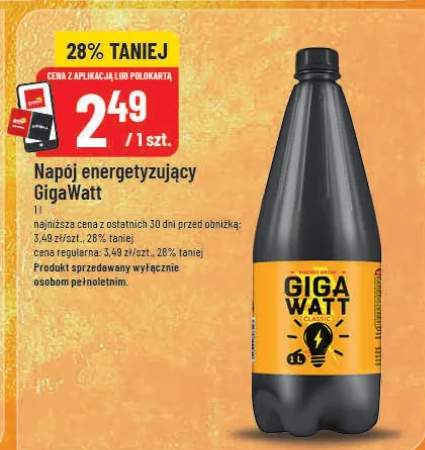 Napój energetyzujący GigaWatt