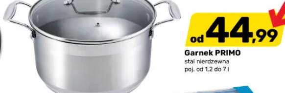 Garnek PRIMO stal nierdzewna poj. od 1,2 do 7 l