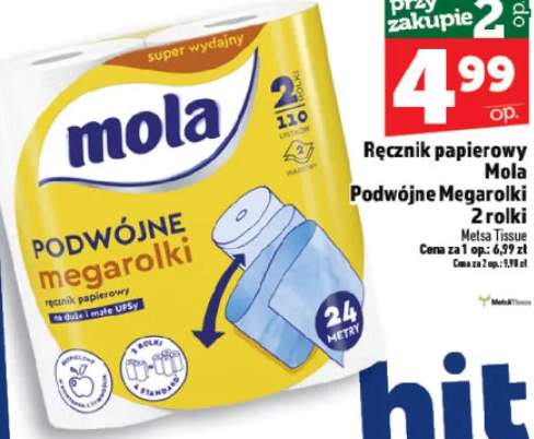 Ręcznik papierowy Podwójne Megarolki 2 rolki