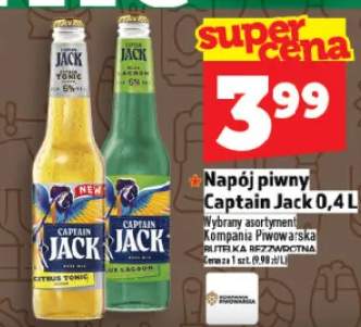 Napój piwny Captain Jack Citrus Tonic/Pineapple