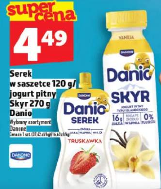 Serek w saszetce/jogurt pitny Skyr