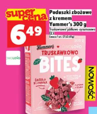 Poduszki zbożowe z kremem truskawkowi jabłkowo-cynamonowe