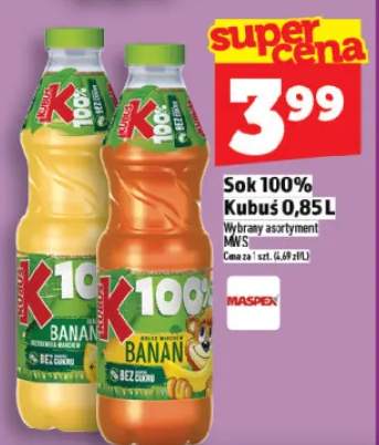 Sok 100% Kubuś bananowy