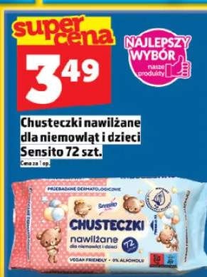 Chusteczki nawilżane dla niemowląt i dzieci Sensito
