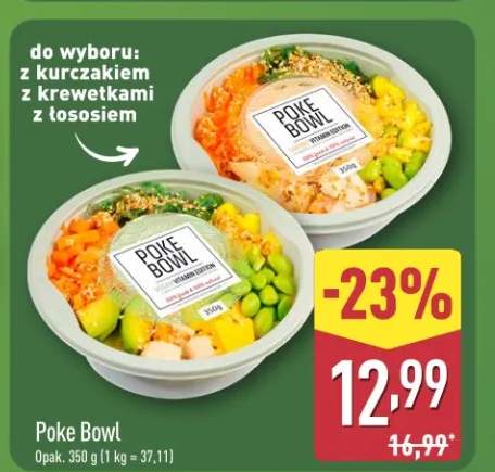 Poke Bowl do wyboru: z kurczakiem, z krewetkami, z łososiem