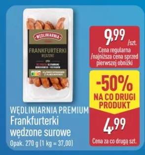 Frankfurterki wędzone surowe