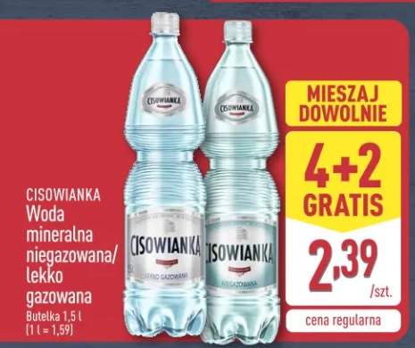 Woda mineralna niegazowana/lekko gazowana