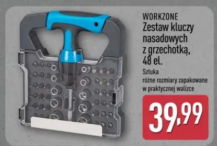 Zestaw kluczy nasadowych z grzechotką, 48 el.