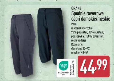Spodnie rowerowe capri damskie/męskie