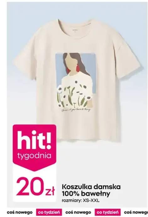 Koszulka damska 100% bawełny