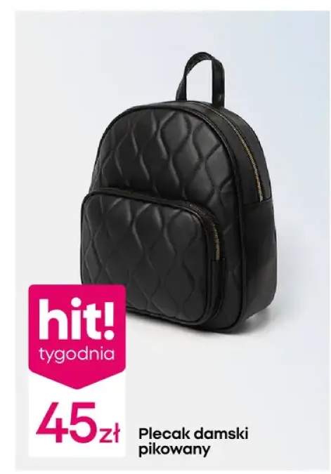 Plecak damski pikowany