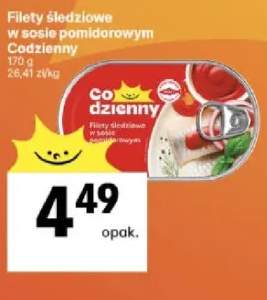 Filety śledziowe w sosie pomidorowym