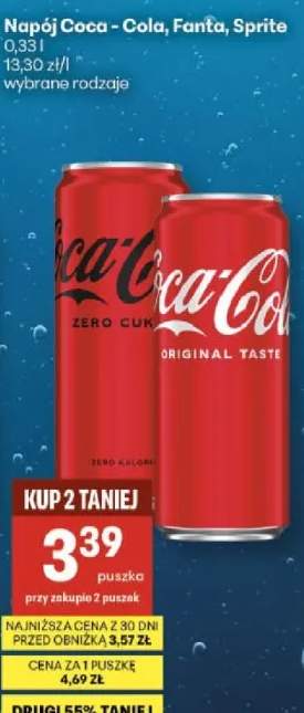 Napój Coca-Cola, Fanta, Sprite