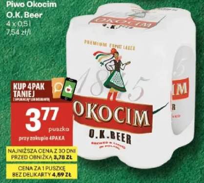 Piwo Okocim O.K. Beer