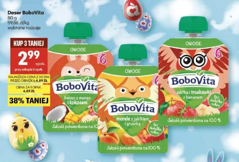 Deser jabłka i truskawki z bananem wybrane rodzaje