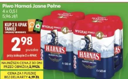 Piwo Jasne Pełne 4 x 0.5l