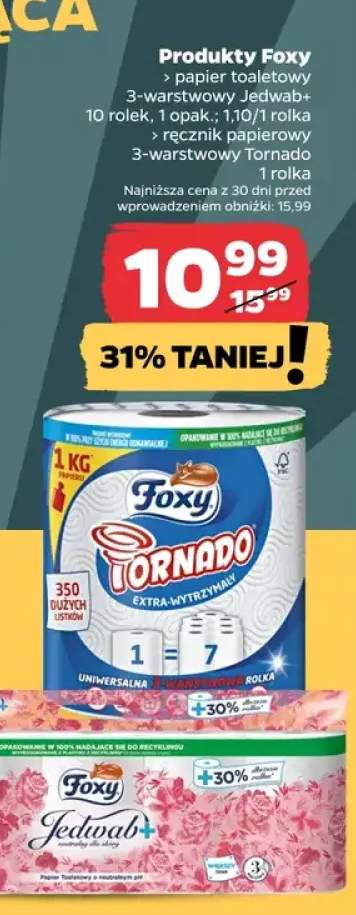 Ręcznik papierowy 3-warstwowy Tornado