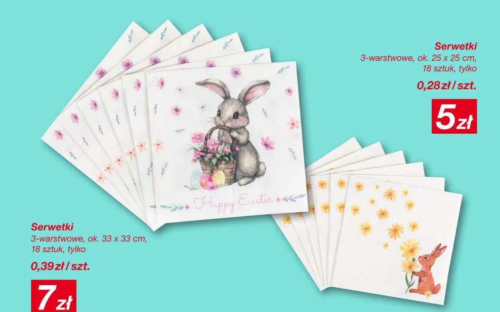 Serwetki 3-warstwowe