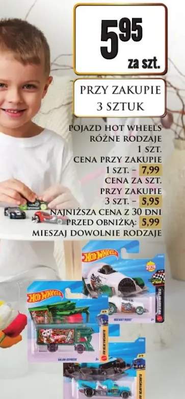 Pojazd Hot Wheels różne rodzaje