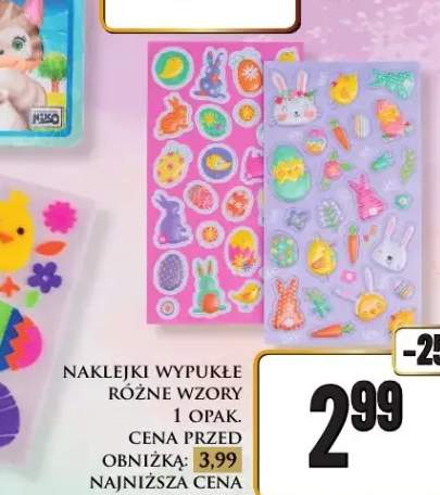 Naklejki wypukłe różne wzory