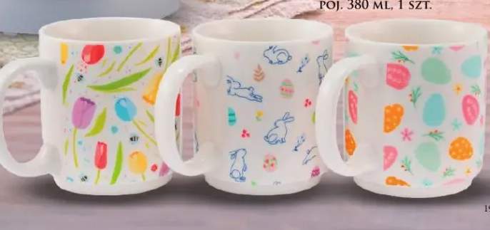 Kubek porcelanowy 3 wzory