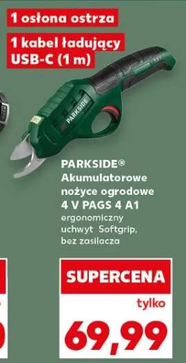 Akumulatorowe nożyce ogrodowe 4 V PAGS 4 A1