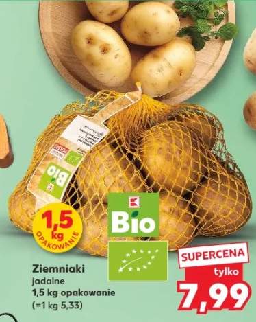 Ziemniaki jadalne 1,5kg opakowanie