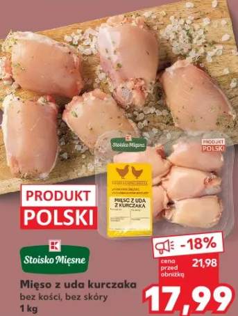 Mięso z uda kurczaka bez kości, bez skóry