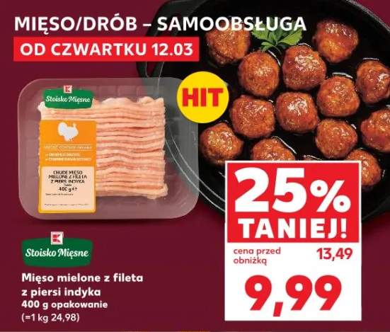 Mięso mielone z fileta z piersi indyka