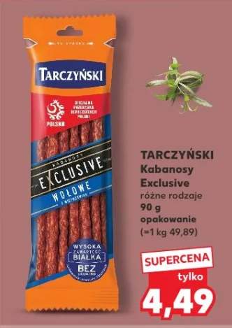 Kabanosy Exclusive różne rodzaje