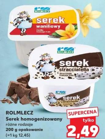 Serek homogenizowany różne rodzaje