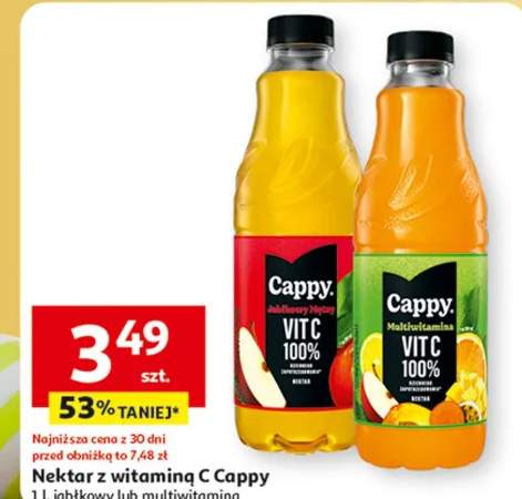 Nektar z witaminą C jabłkowy lub multiwitamina