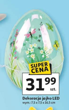 Dekoracja jajko LED