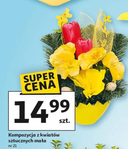 Kompozycja z kwiatów sztucznych mała