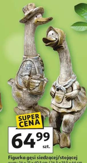 Figurka gęsi siedzącej/stojącej