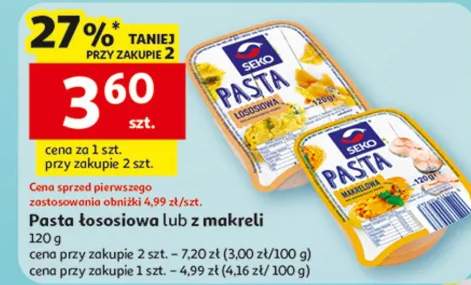 Pasta sososiowa lub z makreli