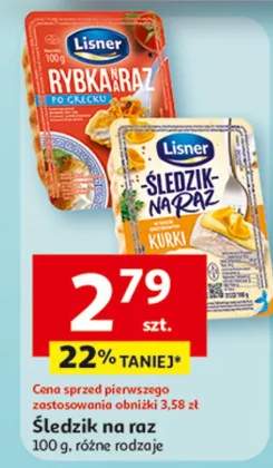 Śledź na raz różne rodzaje