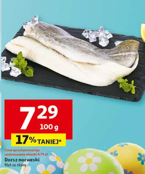 Dorsz norweski filet ze skórą