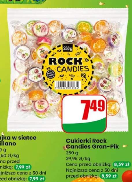 Cukierki Rock Candies Gran-Pik