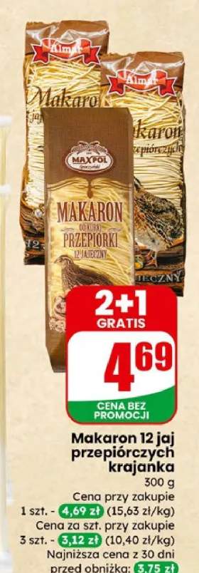 Makaron 12 jaj przepiórczych krajanka