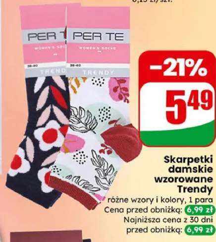 Skarpetki damskie wzorowane Trendy różne wzory i kolory