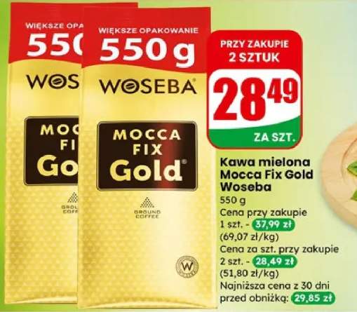 Kawa mielona Mocca Fix Gold