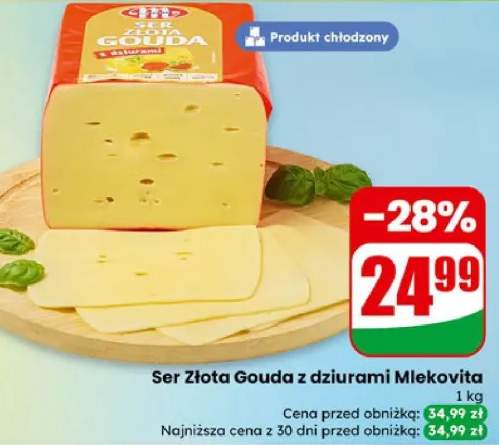 Ser Złota Gouda z dziurami Mlekovita