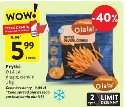 Frytki długie, cienkie