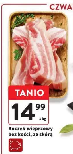 Boczek wieprzowy bez kości ze skórą