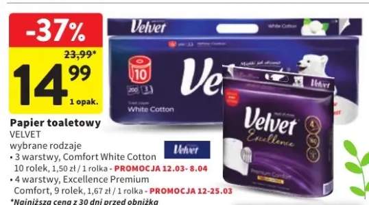 Papier toaletowy 3-warstwy Comfort White Cotton