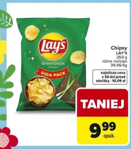 Chipsy Lay's różne rodzaje