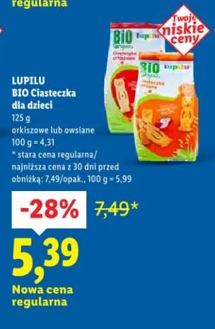 Ciasteczka BIO Ciasteczka dla dzieci orkiszowe lub owsiane