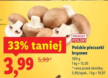 Pieczarki brązowe polskie
